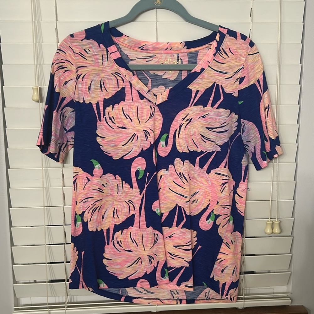 Lilly Pulitzer Ida top “gimme some leg”